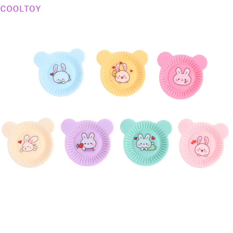 Set 10 Đĩa Ăn Tối Hình Thỏ Dễ Thương Cho Nhà Búp Bê