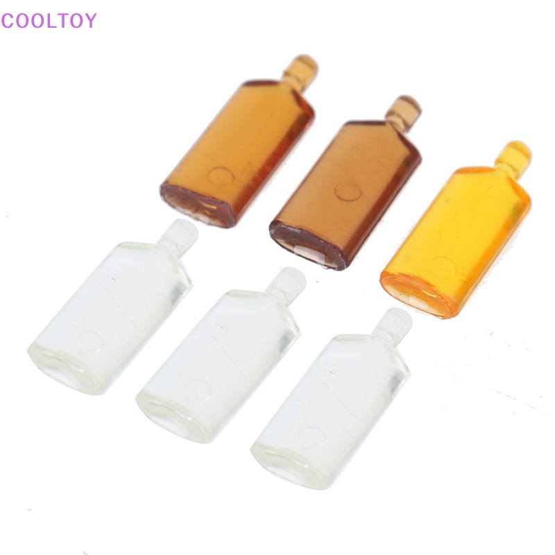 Set 6 Chai Rượu Mini Tỉ Lệ 1: 12 Dùng Để Trang Trí Nhà Búp Bê
