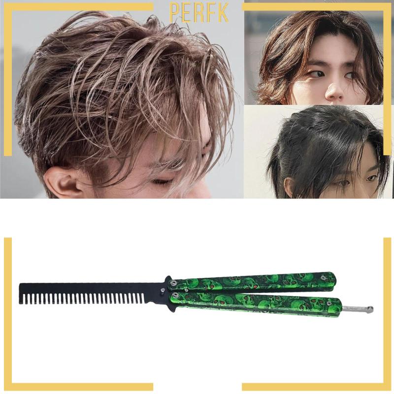 Lược Chải Đầu Bằng Thép Không Gỉ Có Thể Gấp Gọn Tiện Dụng