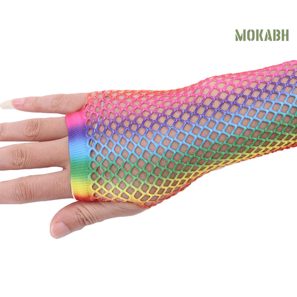 1 Đôi Găng Tay Lưới Hở Ngón Trọng Lượng Nhẹ Một Kích Thước Cho Lễ Hội