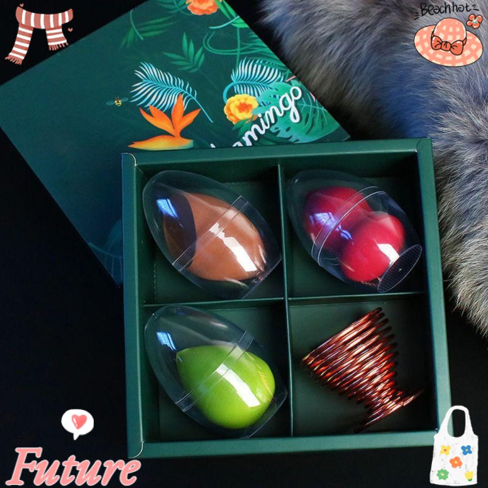 Set 6 Mút Trang Điểm Kèm 1 Giá Đỡ Bông Mút Trang Điểm Tiện Lợi Dành Cho Nữ