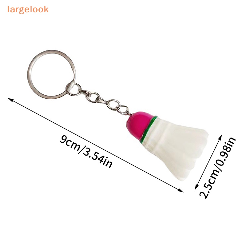 Móc Khóa Quả Cầu Lông Mini Bằng Nhựa PVC Dễ Thương Giá Đỡ