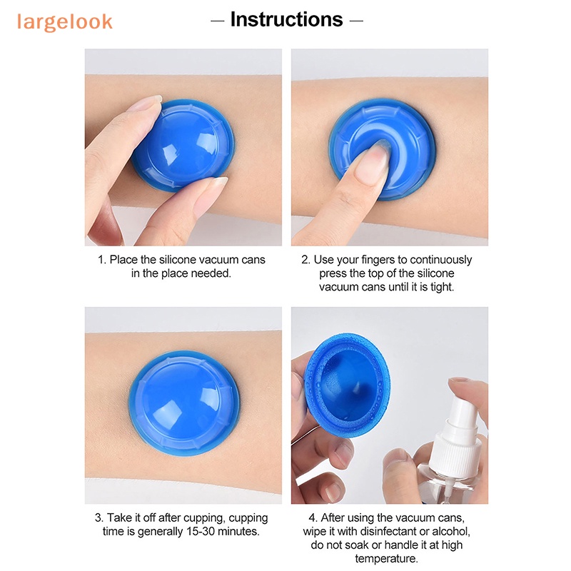 Bộ 12 Cốc Giác Hơi Silicone Mát Xa Chân Không Chống Cellulite