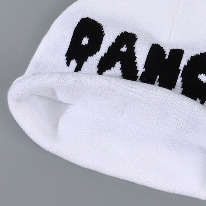 Mũ Len Đan Giữ Ấm Mùa Đông In Chữ Jacquard Dễ Thương Cho Cặp Đôi