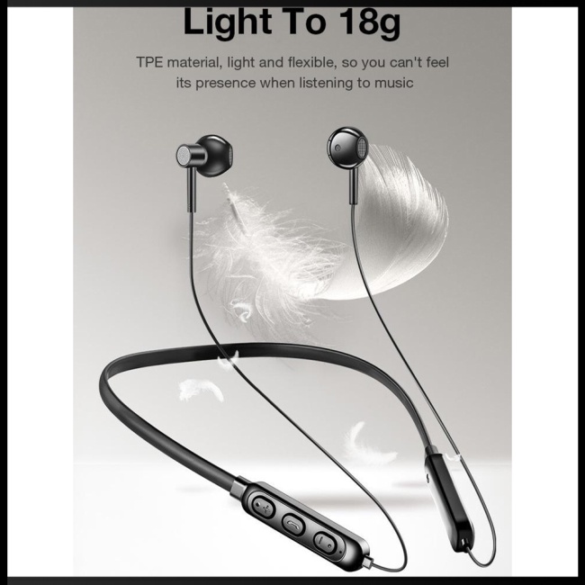 Tai Nghe Bluetooth 5.0 Zevaret Đeo Cổ Giảm Tiếng Ồn Tiện Dụng