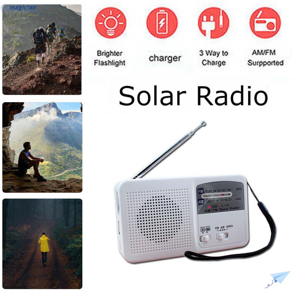 MAG Đèn Pin LED Tích Hợp Radio Khẩn Cấp Sạc USB Tiện Dụng