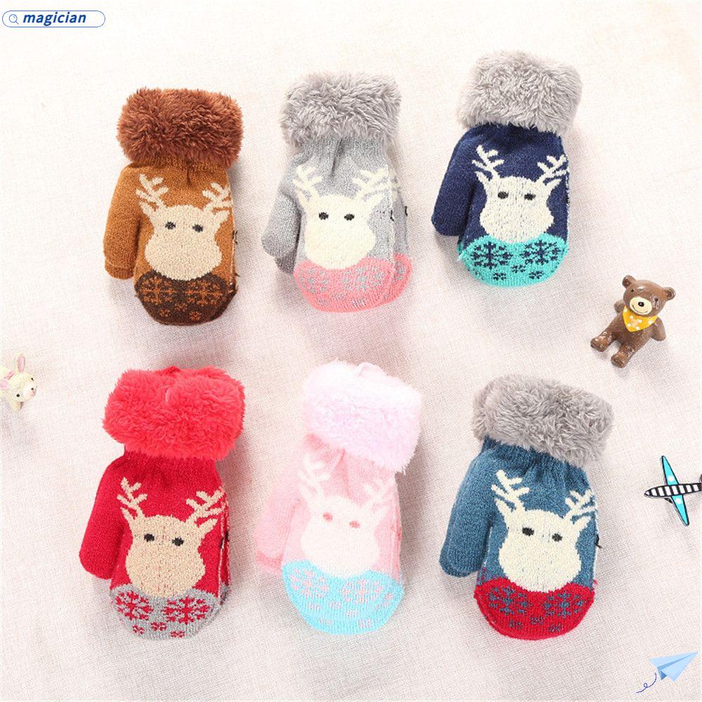 Găng Tay Giữ Ấm Hoạ Tiết Hoạt Hình Cho Bé 0-3 Tuổi