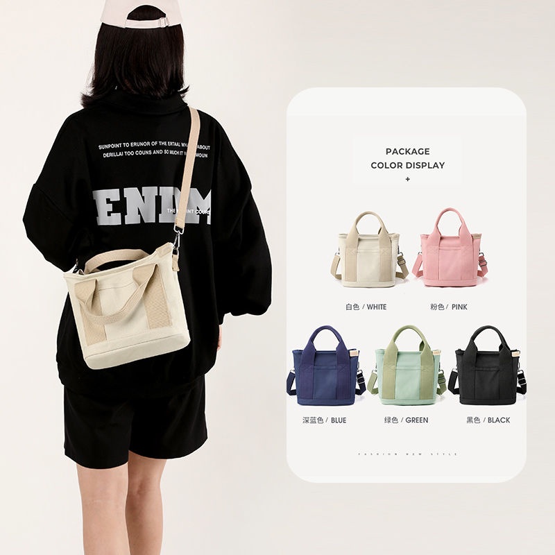 Túi Đeo Chéo Canvas Nhật Bản Melaleuca Một Bên Vai Nhỏ Gọn Nhiều Ngăn Đa Dạng Cho Học Sinh Mommy Work Outing Nhỏ Nhắn