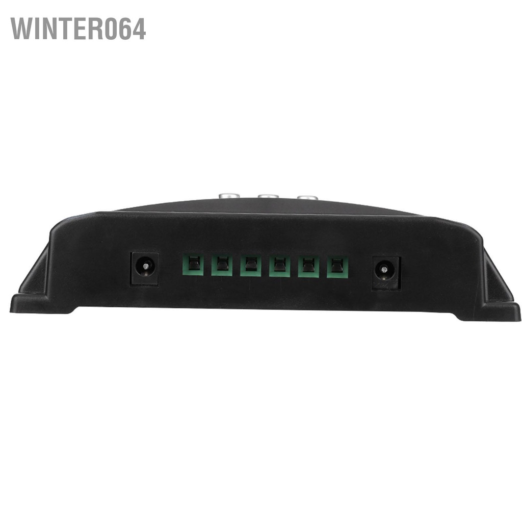 Winter064 Bộ điều khiển sạc năng lượng mặt trời MPPT 40/50/60/100A Màn hình LCD kép USB 12V 24V