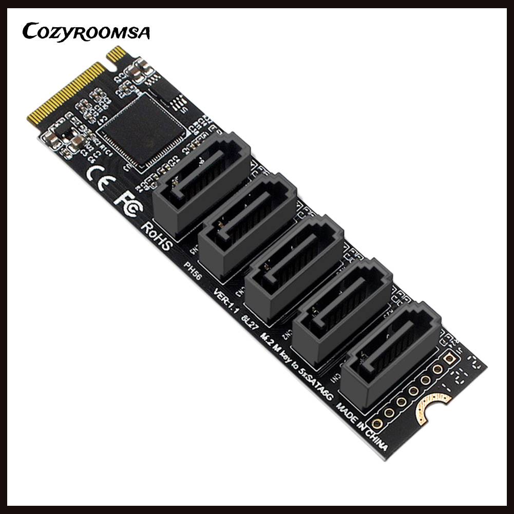 Card ChuyểN ĐổI M.2 M-Key PCI Express Sang SATA 3.0 SSD JMB585 Thẻ