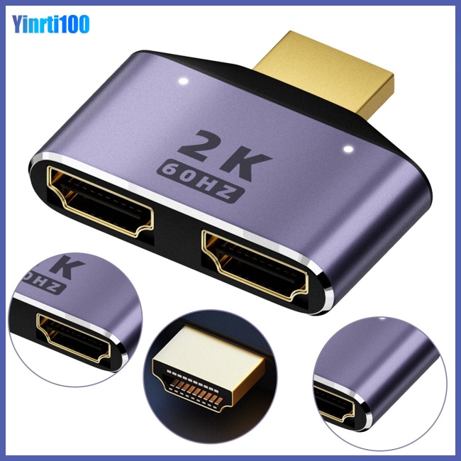 Bộ Chuyển Đổi Đa Phương Tiện Hdmi 2K Có Đèn Báo 1 Sang 2 Cho Hdtv