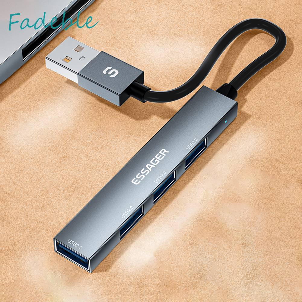 Trạm Sạc Chia Cổng USB2.0 480Mbps ESSAGER 4 Trong 1 Tiện Dụng