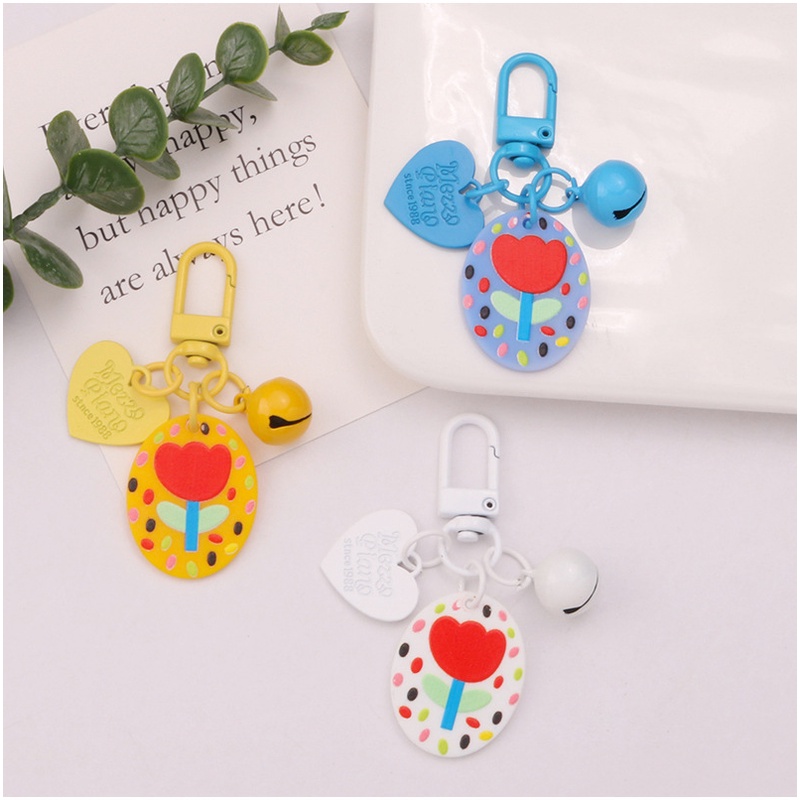 Mới Móc Khóa Hình Hoa Tulip Bằng Acrylic Dễ Thương