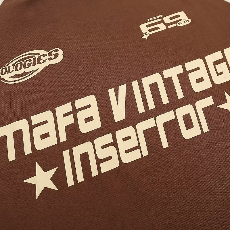 Áo Thun Tay Ngắn Cổ Tròn Phong Cách Thời Trang Harajuku Nhật Bản