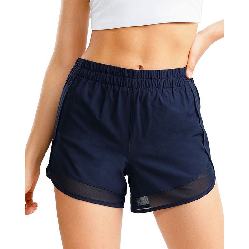 Quần Short Thể Thao Có Túi Khóa Kéo Thoáng Khí Mau Khô