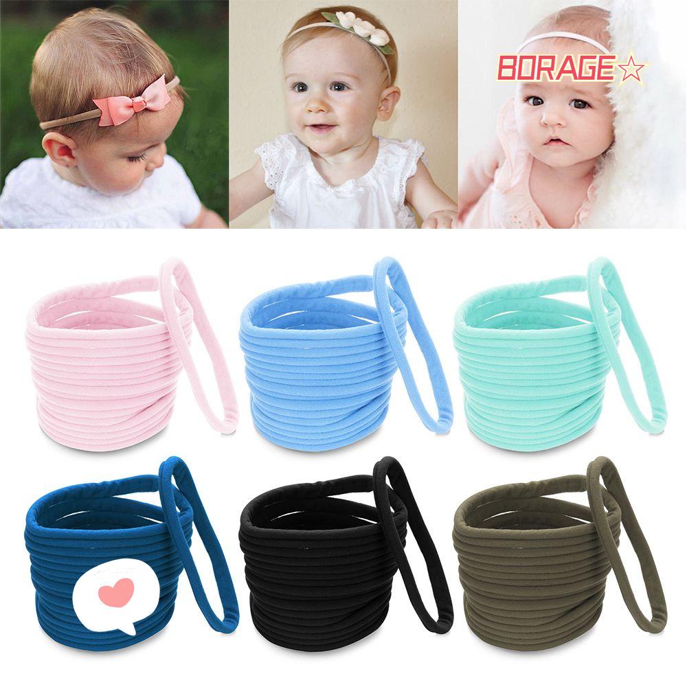 Set 10 Băng Đô Nơ Mềm Mại Cho Bé Gái