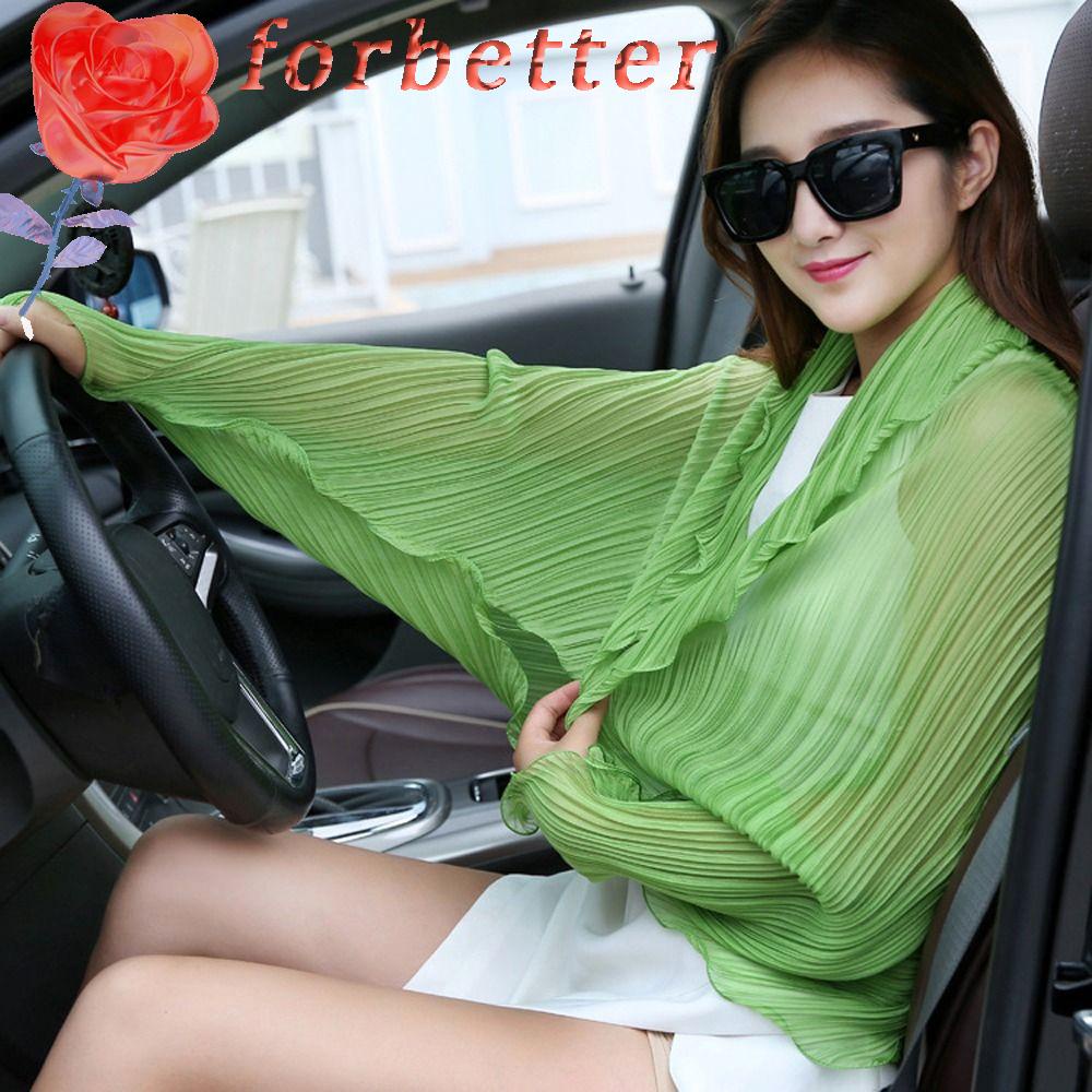 Găng Cánh Tay Trong Suốt Chống Nắng Và Tia UV Tiện Dụng Khi Lái Xe