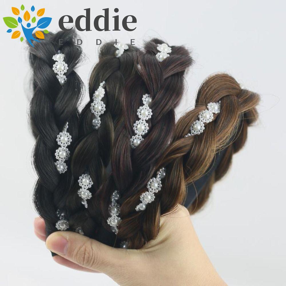 Băng Đô Dạng Tóc Giả Thắt Bím Cách Nhiệt Họa Tiết Hoa Hướng Dương Phong Cách Retro 26EDIE Dành Cho Nữ