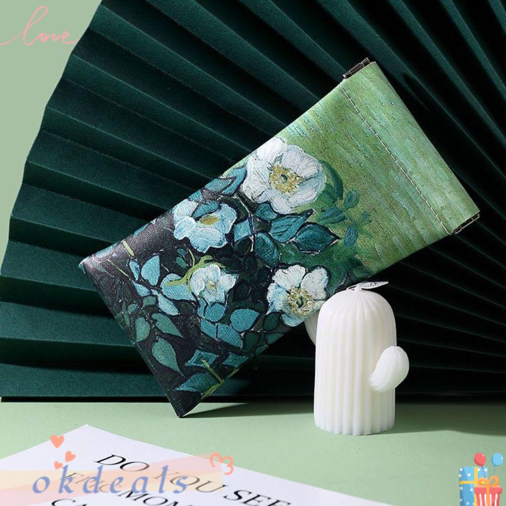 Túi Đựng Mắt Kính Tự Động Đóng In Họa Tiết Hoa Sáng Tạo Cho Nam Và Nữ