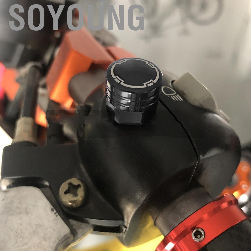 Soyoung 2Pcs SEPP Motorcycle Rearview Mirror Bolt Screw CNC Aluminium Alloy Modification Parts M8x1.25Black