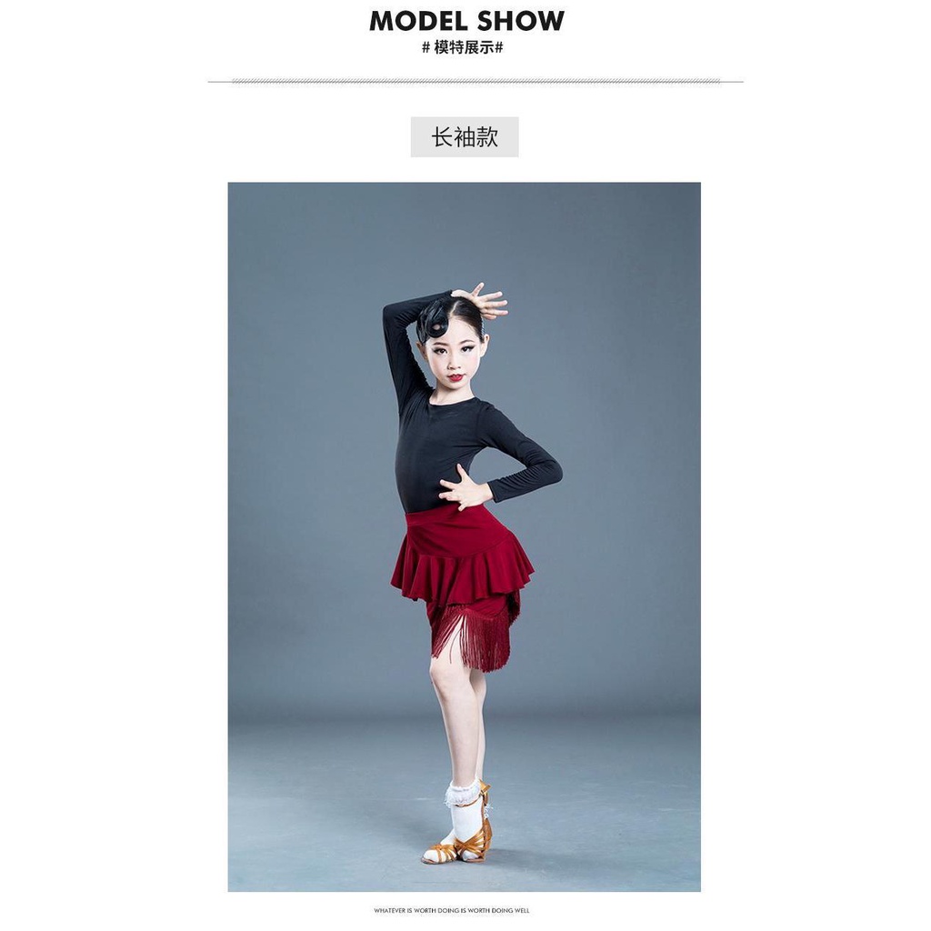 Đầm Khiêu Vũ Latin Không Tay Thiết Kế Mới Cao Cấp Thời Trang Dành Cho Bé Gái