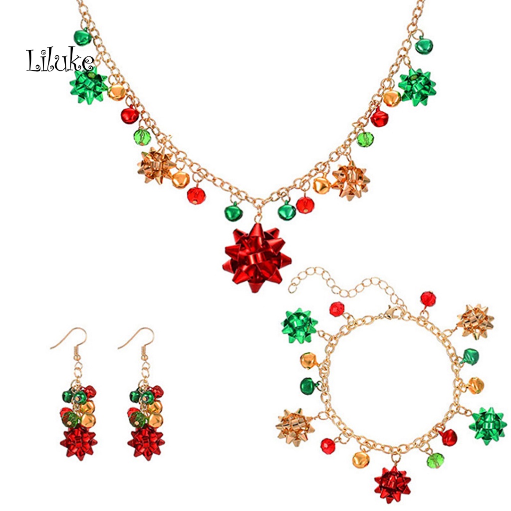 Bộ Trang Sức Họa Tiết Hoa Chuông Nhiều Màu Sắc Độc Đáo