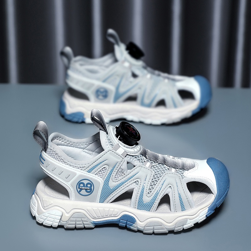 Xăng đan Da Đế Mềm Chống Trượt Thoải Mái Thời Trang Đi Biển Mùa Hè Cho Bé Trai