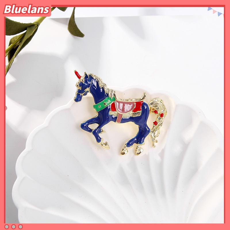 [BLS] Ghim Cài Áo Hình Ngựa May Mắn Sơn Dầu Thời Trang Và Phổ Biến Cho Nam Và Nữ