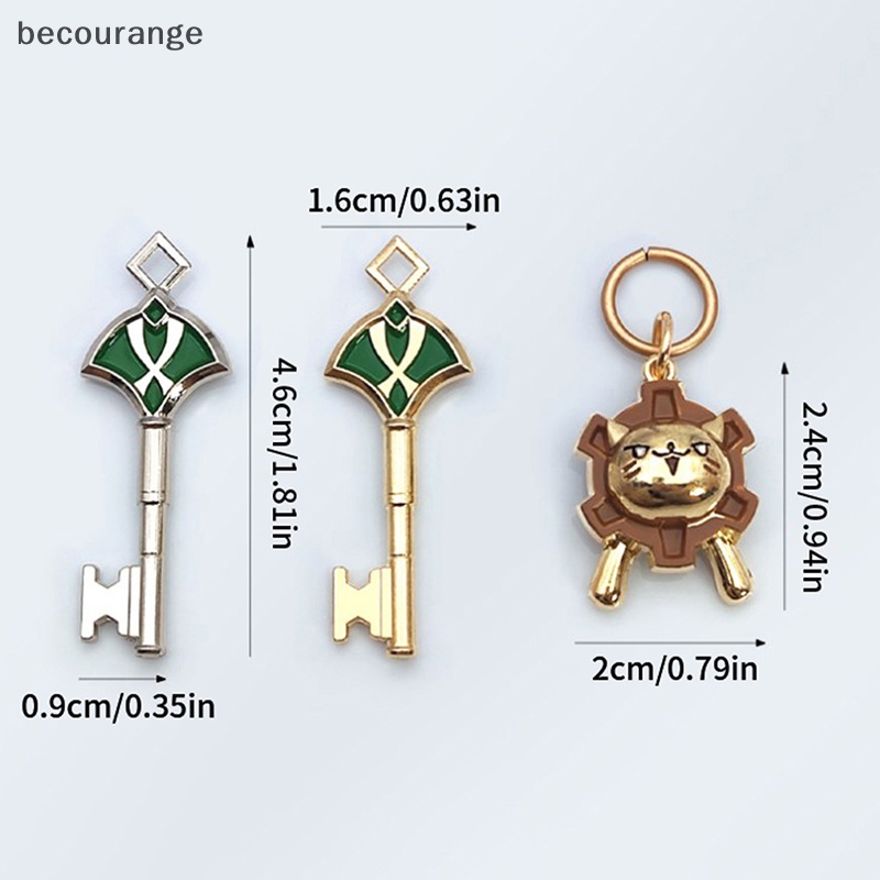 [becourange] Móc Khóa Hóa Trang Va Chạm Alhaitham Kaveh Kawaii