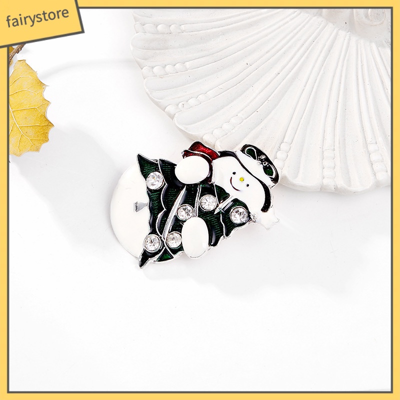 Ghim Cài Áo Hình Người Tuyết Hoạt Hình Phong Cách Âu Mỹ