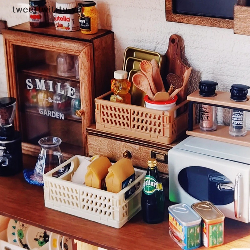 Giỏ Đựng Đồ Mini Tỉ Lệ 1 / 12 Trang Trí Nhà Búp Bê