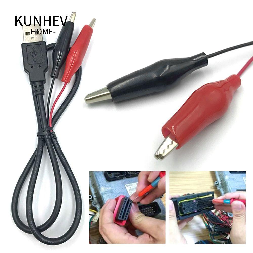 KUNHEV Usb Kiểm Tra Nguồn Điện Kẹp Cá Sấu Chất Lượng Cao