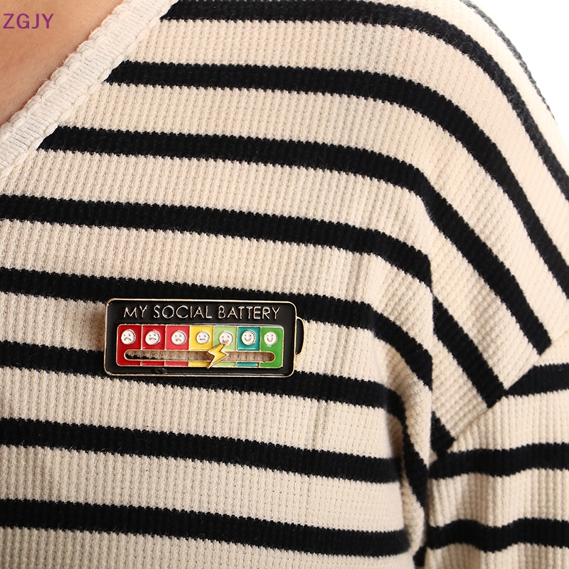 Zgjy Ghim Cài Ba Lô Tráng Men Họa Tiết Tâm Trạng Xã Hội Vui Nhộn Sáng Tạo Có Thể Di Chuyển Đến Tâm Trạng Bạn Nghệ Thuật Mới