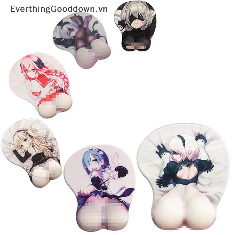 Miếng Lót Chuột Nier 2B 3D Chống Trượt In Hình Anime Xinh Xắn 3D