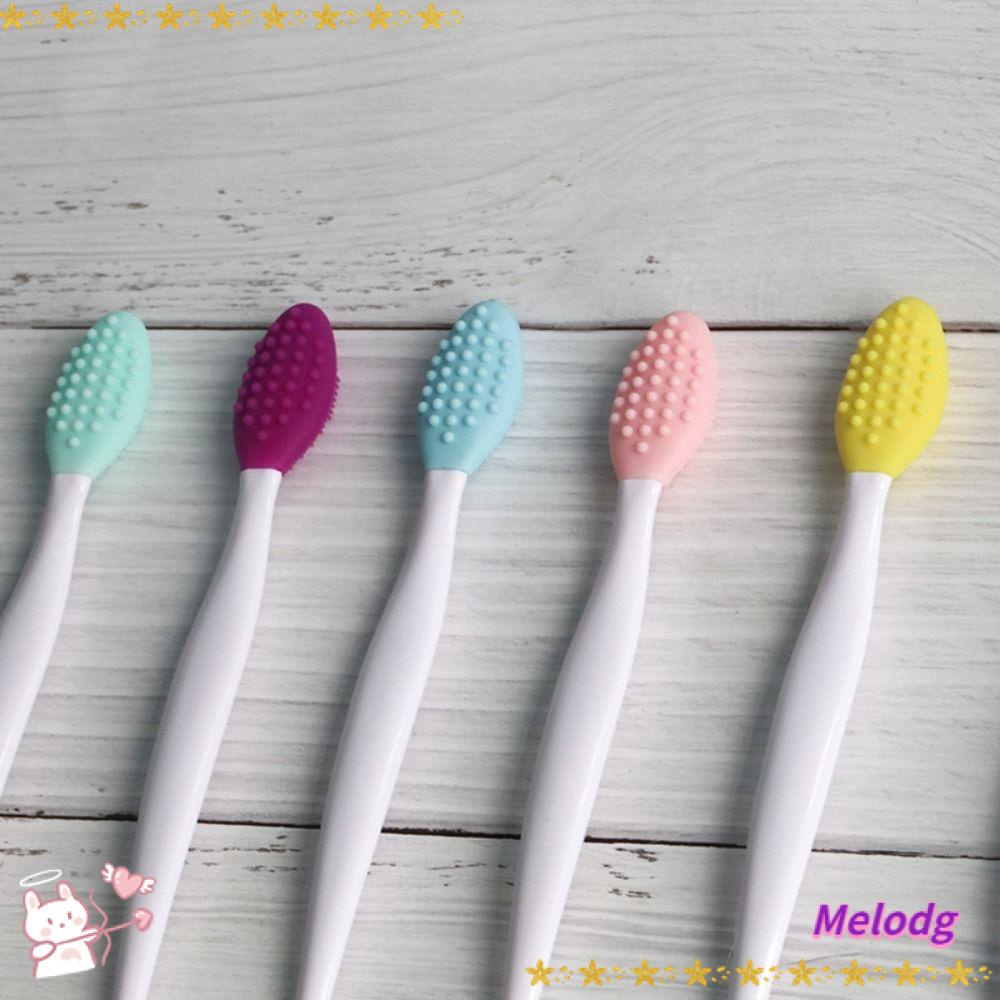 MELODG Bộ 8 Cọ Rửa Mặt Tẩy Tế Bào Chết Bằng Silicone Tiện Dụng