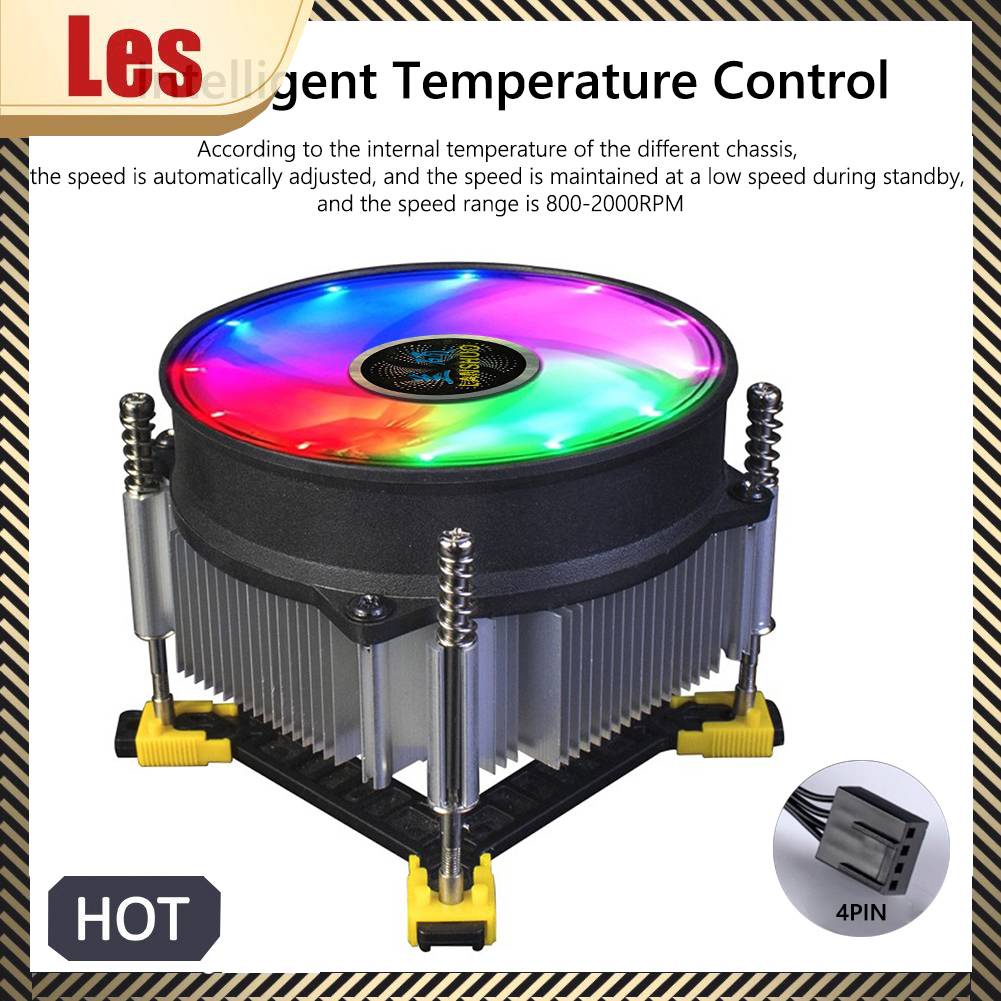 Quạt TảN NhiệT CPU LANSHUO 9cm 4 Pin PWM Cho Intel LGA 115X / 1366