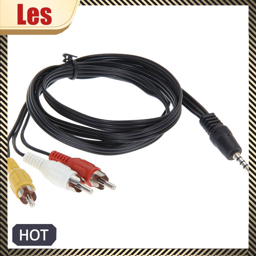 Cáp Chuyển Đổi 3.5mm Sang 3 RCA 3 Chuẩn Cho Loa TV