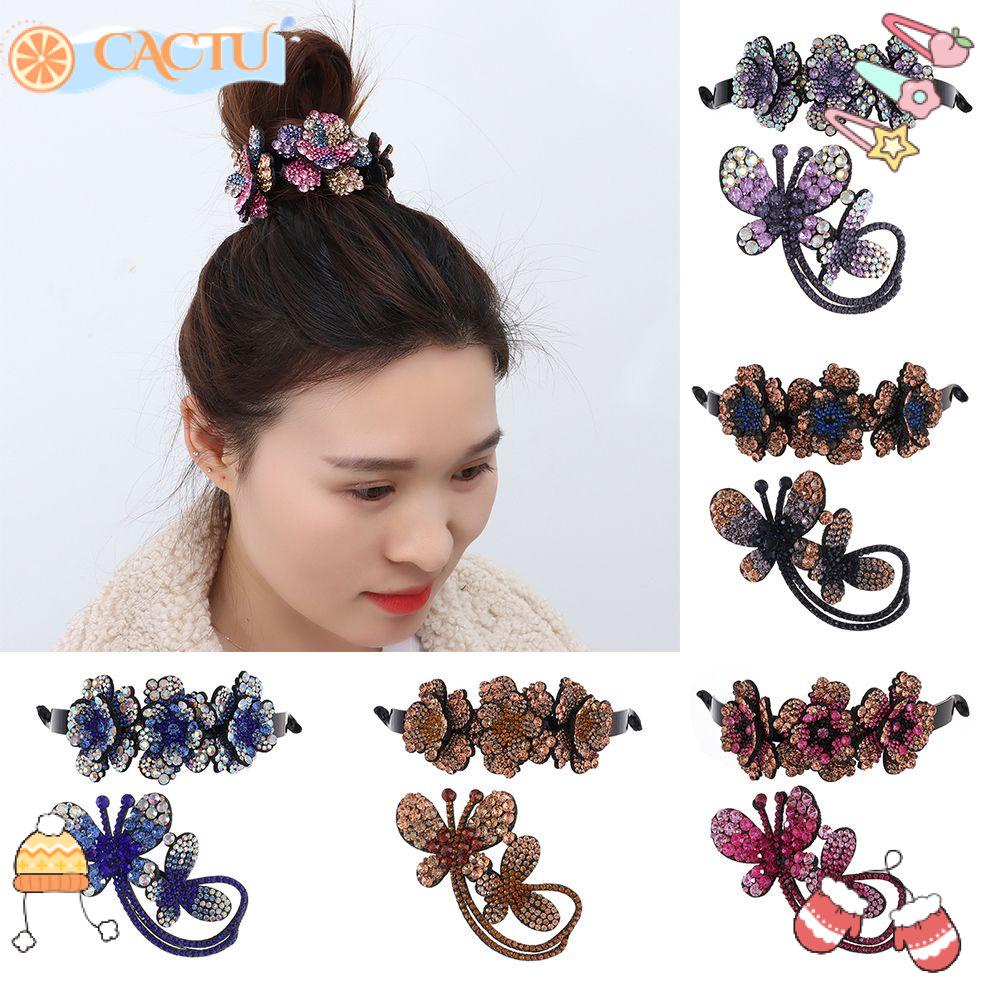 CACTU Bộ 2 Món Đồ 2 Món Thời Trang Cho Bé|Kẹp Tóc Hình Hoa Thời Trang Cho Nữ