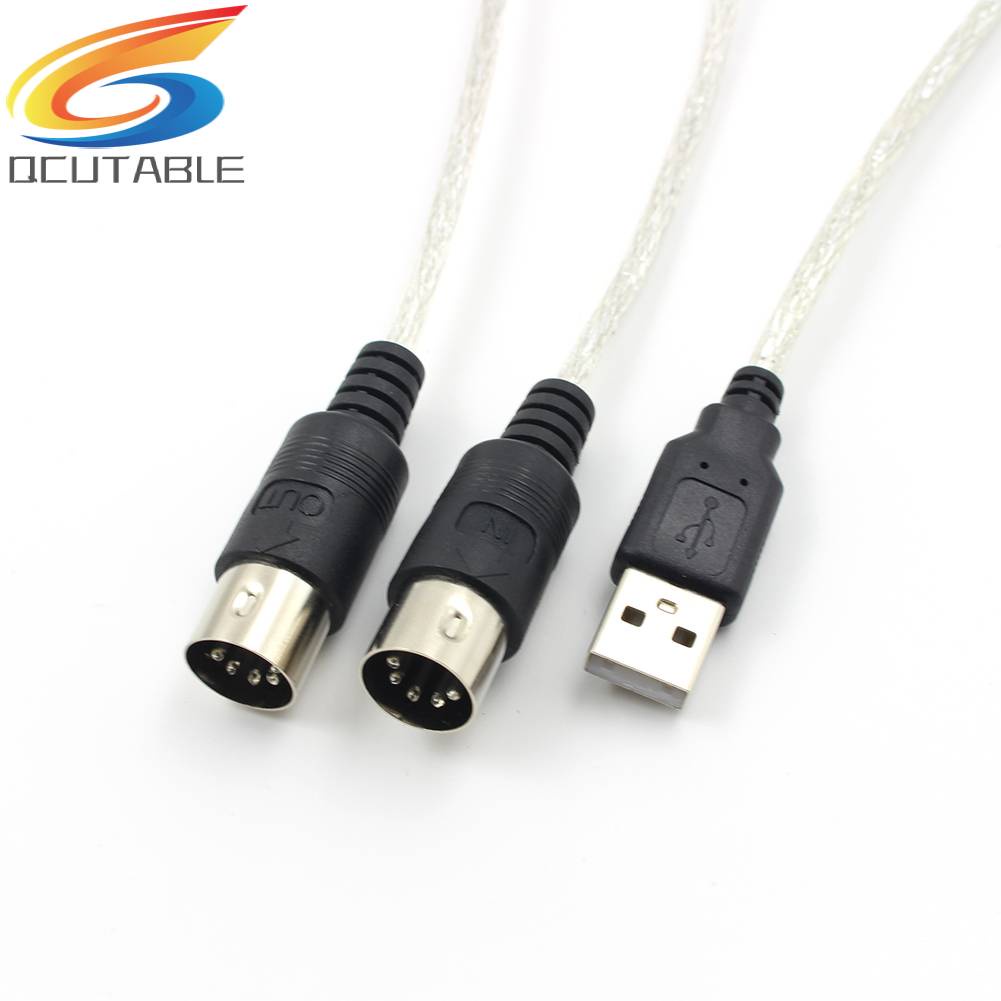 Dây Cáp Âm Thanh 2m MIDI Sang USB Cho Máy Tính