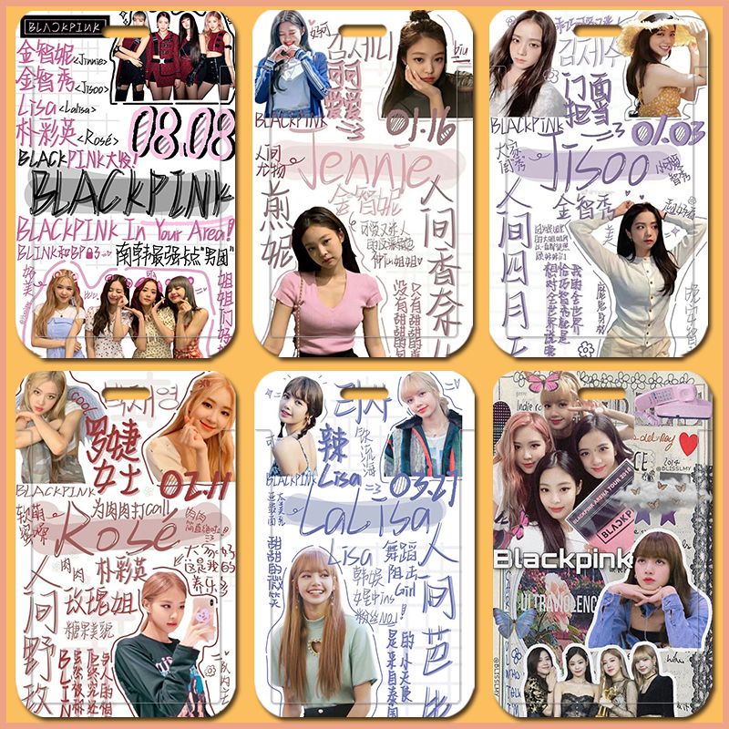 Vỏ Bọc Thẻ ID / Thẻ Ngân Hàng / Xe Buýt / Thẻ Các Thành Viên Nhóm Nhạc Kpop blackpink Lisa Rose