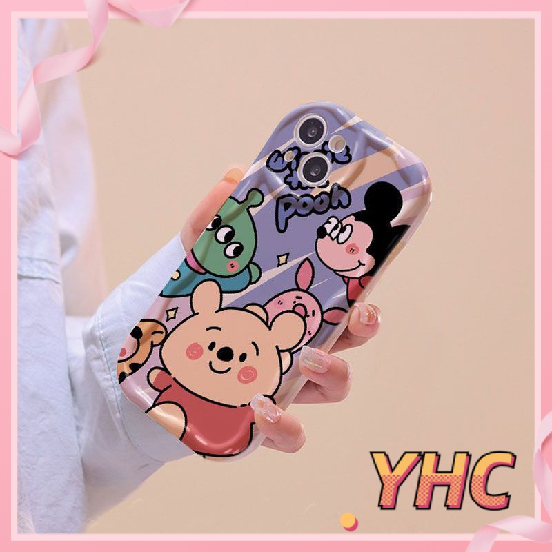 Ốp Lưng iPhone  Hoạt hình gấu Pooh, chó Pacha, chống chấn động, camera bảo vệ viền sóng 3D, silicon Cho Iphone 6 / 6S / 6splus / se / 7 / 7plus / 8 / 8plus / X / xs / xsmax / 11 / 12 / 13 / 14 / Plus / pro max-228