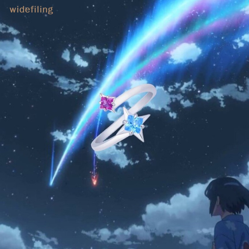 Nhẫn Hở Hợp Kim Họa Tiết Hoạt Hình Your Name Kimi no na wa Miyamizu Mitsuha Có Thể Điều Chỉnh Kích Cỡ