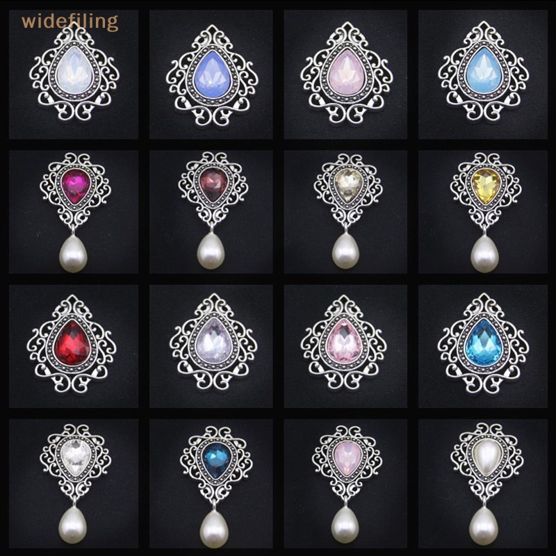 Widefiling Ghim Cài Áo Phẳng Bằng Kim Loại Pha Lê Lấp Lánh Đẹp Mắt Thời Trang Sáng Tạo Dành Cho Đám Cưới Lễ