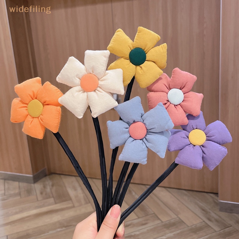 Lược Cài Tóc Bản To Đính Hoa Thời Trang Cho Bé Gái