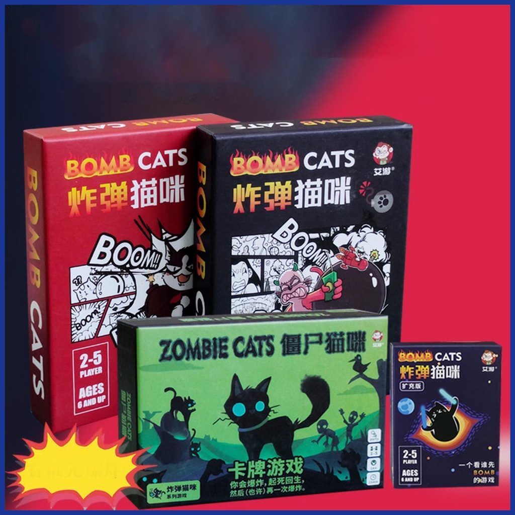 Bộ Thẻ Trò Chơi Mở Rộng 4 Phiên Bản Khác Nhau Cho Mèo