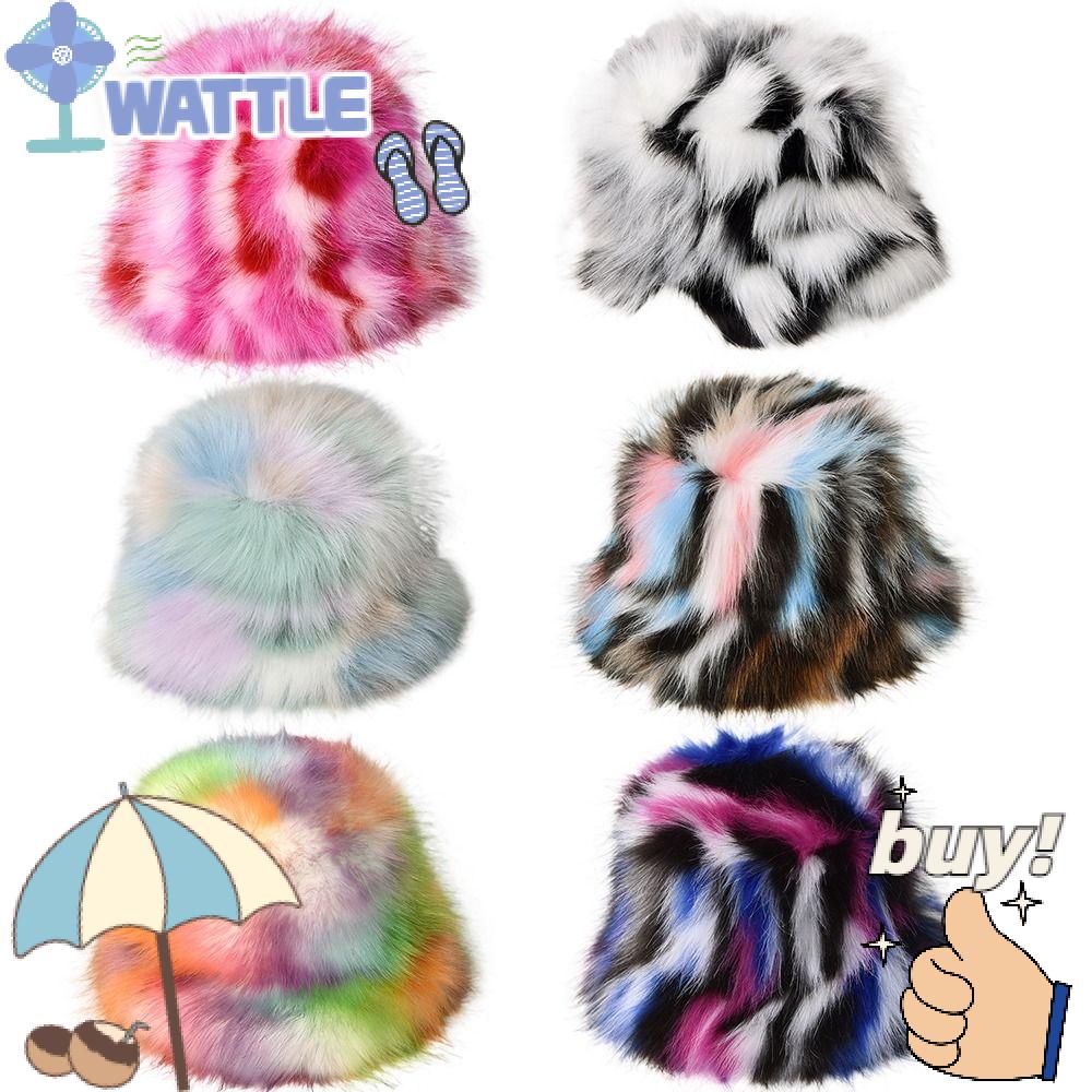 WTTLE Mũ Tai Bèo Phủ Lông Giả Gấp Gọn Thời Trang Mùa Đông Mới