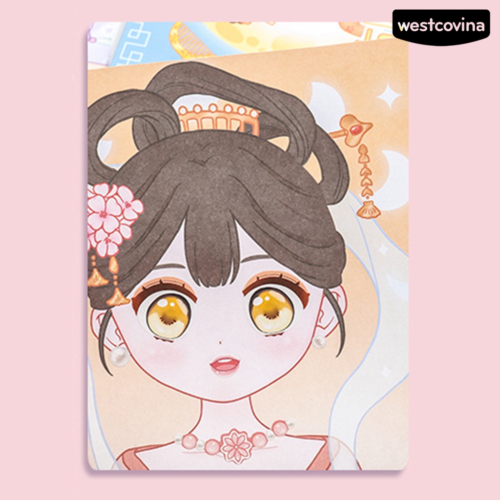 [WSTN]✎Miếng Dán Tự Dính Họa Tiết Công Chúa Dễ Thương Chống Thấm Nước Trang Trí Thủ Công Cho Bé DIY