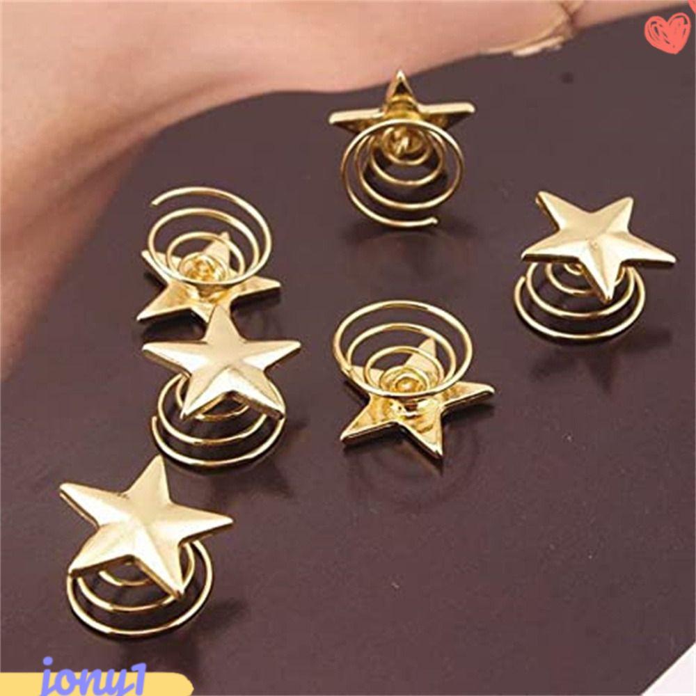 JONYE Kẹp Tóc Hình Ngôi Sao Xoắn Ốc Dễ Thương