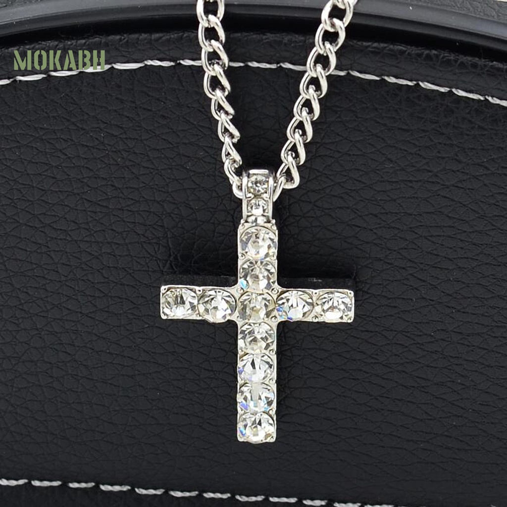 Vòng cổ Hợp Kim Mặt Hình Thánh Giá Đính Đá Nhân Tạo Thời Trang