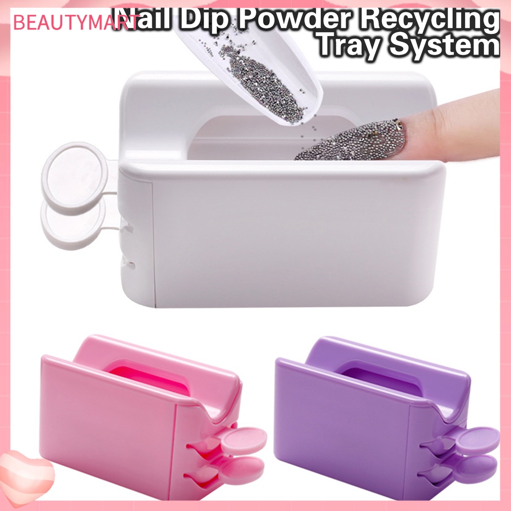 Giá Đỡ Bột Làm Móng Hai Lớp Có Thể Tháo Rời Kèm Phễu Dễ Làm Sạch Tiện Dụng